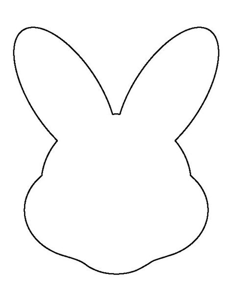 outline   bunnys head
