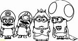 Pages Coloring Minion Colouring Getdrawings Easy sketch template