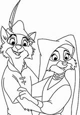 Robin Hood Coloring Pages Marian Lady Disney Color Outline Drawing Choose Board Getdrawings Place sketch template