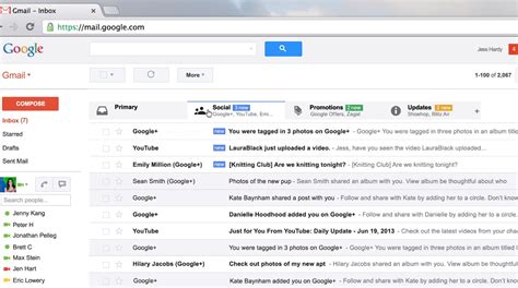 google rolling    gmail inbox  categories  tabbed ui