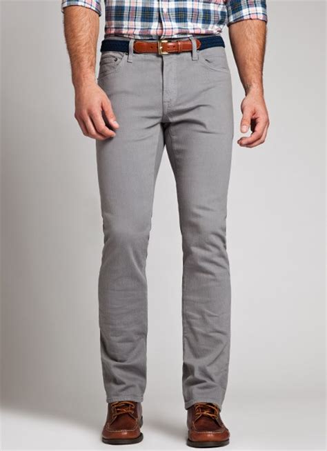 lyst bonobos travel jeans in gray for men