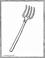 Drawing Pitchfork Coloring Pages Fork Colouring Types Paintingvalley Comments sketch template