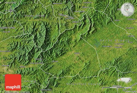 satellite map  mcdowell county
