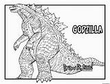Godzilla Coloring Pages Drawing Monsters King Print Draw Monster Printable Worksheets Color Worksheet Easy Colouring Kids Tutorial Movie Drawings Getdrawings sketch template