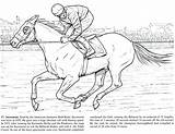 Horse Coloring Pages Racing Draft Colouring Thoroughbred Race Printable Getcolorings Horses Color Print Getdrawings Template Colorings sketch template