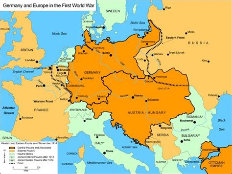 Germany And Europe In Wwi With Images Germany Map Europe Map Map