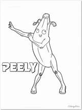 Peely sketch template