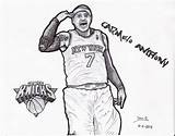 Anthony Coloring Davis Pages Behance Carmelo Dibujo Template Menciones sketch template