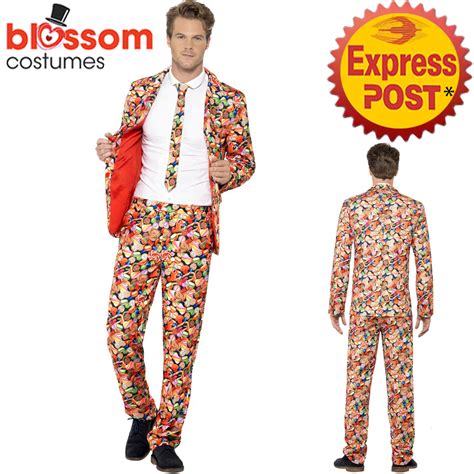 ca sweet candy mens stand  suit stag  party funny fancy formal