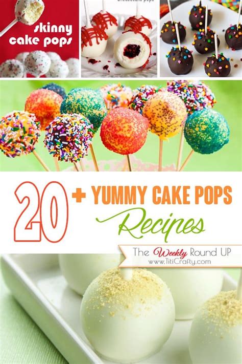 yummy cake pops recipes  crafting nook  titicrafty