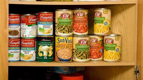 store canned goods   organized  efficient manner