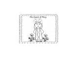 Blessed Mother Crowning May Coloring Mini Pages Book Prayer Pups Prek Created Miss Teacherspayteachers sketch template