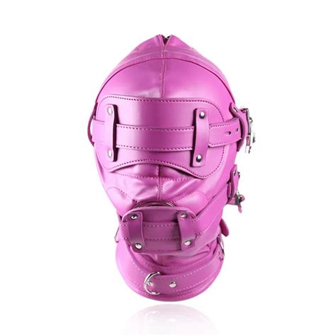 bdsm restrained men and women flirting with toys eye mask pu leather