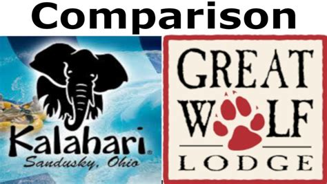 Comparison Between Kalahari And Great Wolf Lodge Water Park Youtube