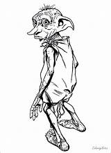 Dobby Monster Quidditch Kolorowanki Wydruku Disney sketch template
