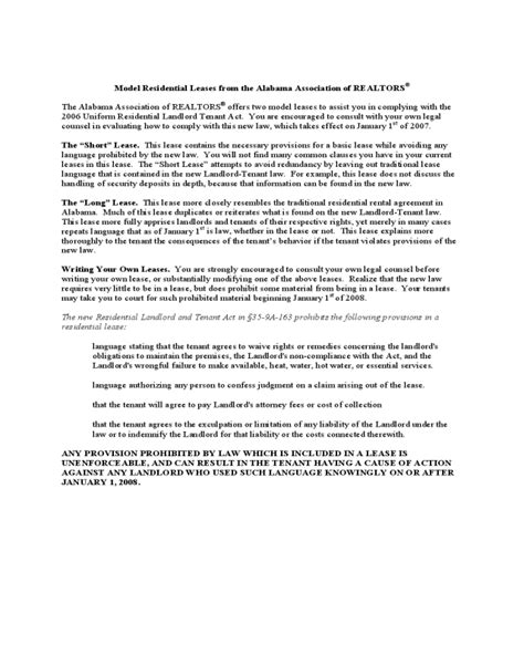 alabama residential lease agreement edit fill sign  handypdf