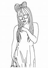 Gaga Lady Sheets Momjunction sketch template