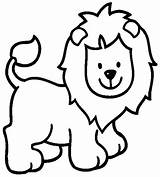 Lion Coloring Pages Kids Baby Lions Cute Printable Clipart Cartoon Drawing Book Print Colouring Animals Head Clip Color Sheet Cliparts sketch template