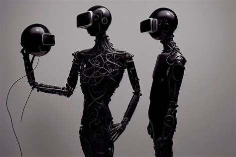Premium Ai Image Robots Futuristic Interpretation Future 2025