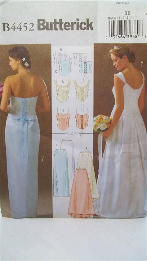 item  unavailable etsy  piece gown wedding corset bridal sewing patterns