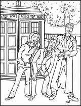 Coloring Doctor Who Pages Printable Rose Kids Sheets Book Color Tyler Colouring Dr Print Jack Adult Characters Deviantart Books Tardis sketch template