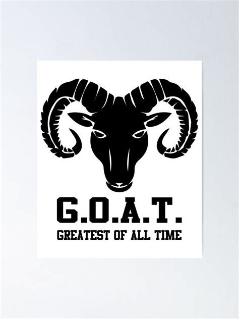 goat greatest   time poster  sale  creativestrike