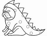 Coloring Funny Pages Pug Dragon Costume Kids Printable Dog Sheets Dogs Cool Paper Drawing Adult Colorings Adults Bestcoloringpagesforkids Choose Board sketch template