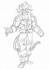 Broly Goku Ssj4 Dbz Bardock Saiyan Ssj Dragonball Draw Desenhar Visitar Dragones Abrir sketch template