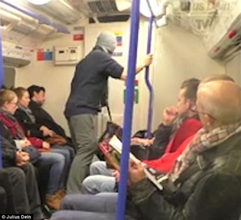 london tube passenger slaps man after he is caught stealing a bag in prank video daily mail
