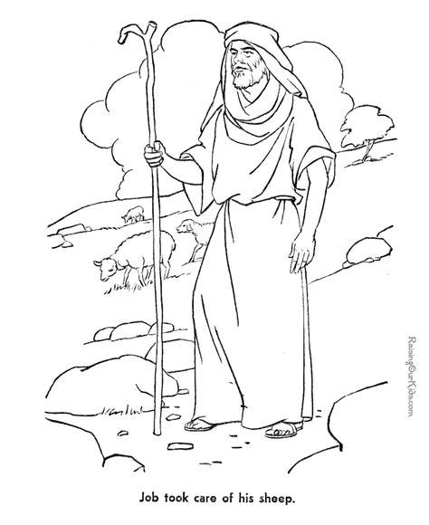 job bible coloring page  print bible coloring pages bible