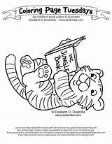 Coloring Pages Baby Boyfriend Cute Tiger Library School Read Tigers Dulemba March Getcolorings Popular Tuesdays Clipart sketch template