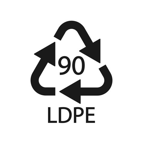 composites recycling symbol ldpe  vector illustration  vector
