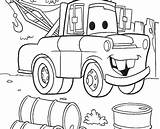 Coloring Mater Mcqueen Pages Lightning Tow Getcolorings Color sketch template