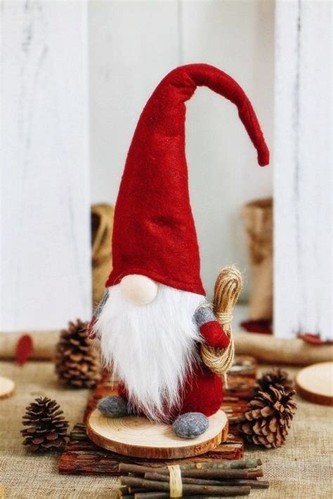 christmas santa figure swedish gnome tomte nisse sockerbit elf dwarf hand made highlandfarm