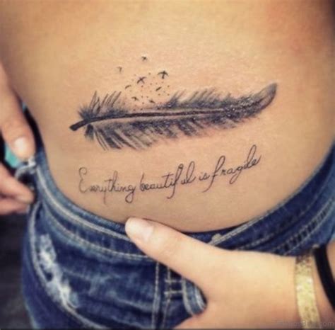 37 Classy Feather Tattoos For Waist Tattoo Designs –