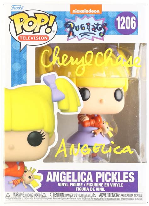 cheryl chase signed rugrats 1206 angelica pickles funko pop vinyl