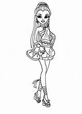 Coloring Nefera Monster High Nile Sheet Pages sketch template
