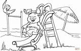 Playground Coloring Pages Slide Printable Drawing Worksheets Pig Playgrounds Equipment Kids Color Parks Drawings Animals Supercoloring Print Students Diagrams sketch template