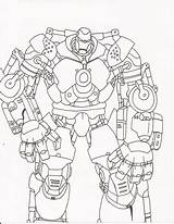 Iron Coloring Pages Hulkbuster Man Template sketch template
