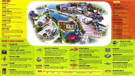 universal studios florida citywalk map printable maps