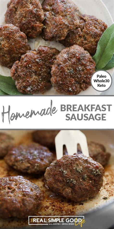 homemade  minute breakfast sausage recipe real simple good