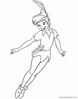 Pan Peter Coloring Pages Flying Disney Drawing Peterpan Disneyclips Drawings Colouring Tinkerbell Choose Board Canvas Funstuff sketch template