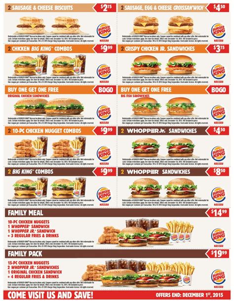 Burger King Coupons Are Back Print And Use Coupons Only At