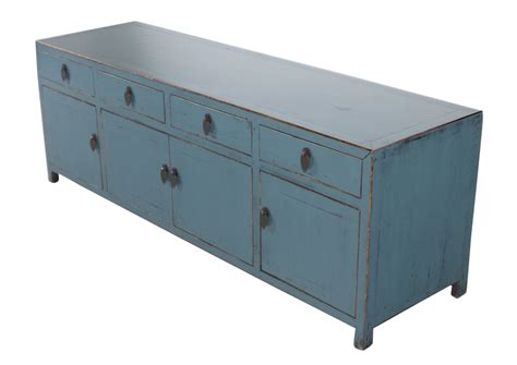 blue media console cabinet  cabinets sideboards media consoles