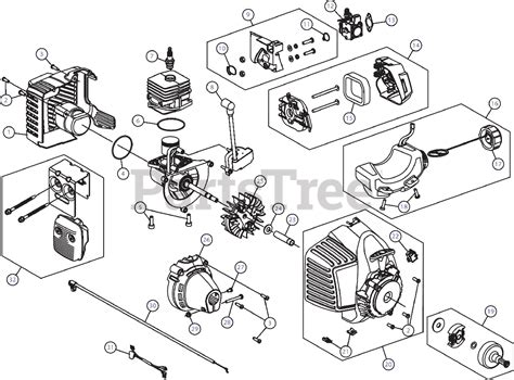 murray   ddzc murray string trimmer engine assembly parts lookup  diagrams