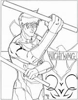 Coloring Nightwing Pages Kids Bestcoloringpagesforkids Printable Sheets Book sketch template