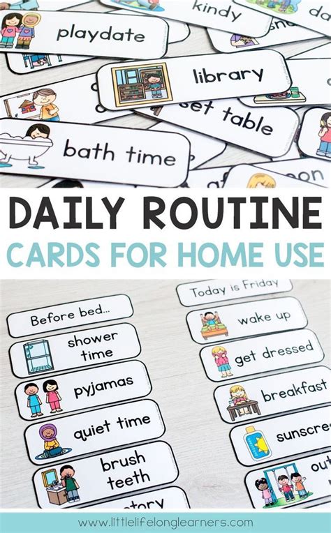 daily routine chart  kids charts  kids daily routines visual