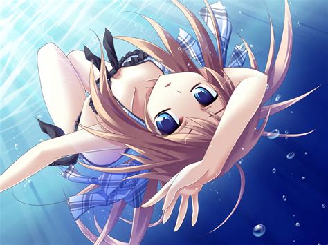 Bikini Blue Blue Eyes Ina Swimsuit Underwater Water