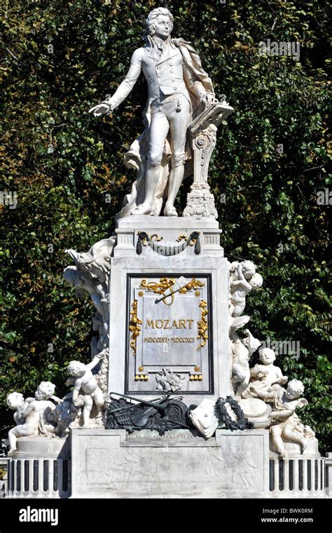 mozart statue vienna austria europe stock photo alamy