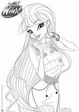 Winx Coloring Pages Club Casual Colouring Printable Cartoon Outfit Tumblr Choose Board sketch template